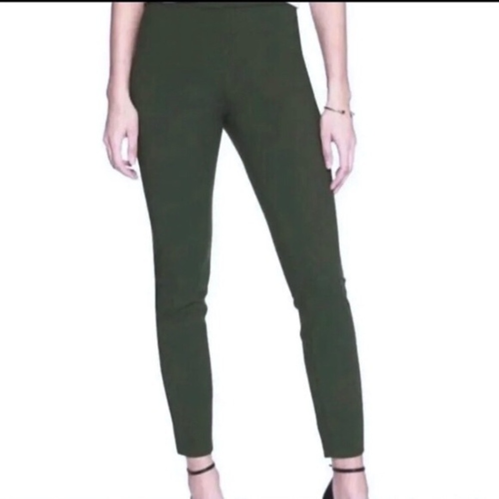 Banana Republic Dark Olive green Devon stretch legging pants 12P